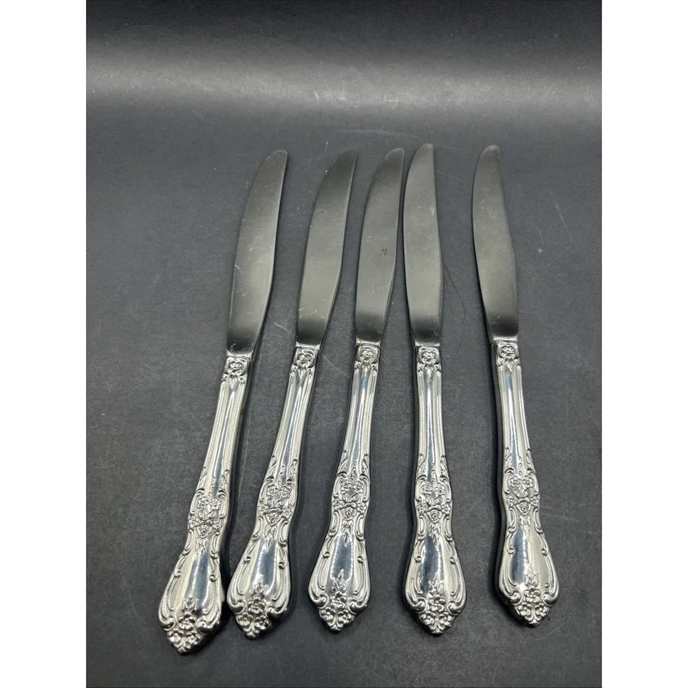 Oneida Kennett Square Distinction Deluxe Stainless Butter Knives Spreaders Set 5